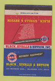 Matchbook Cover - Black Sivalls Bryston Oklahoma City OK 40 Strike