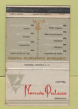 Matchbook Cover - Hotel Nevada Palace Granada WEAR 40 Strike
