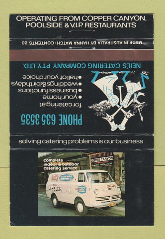 Matchbook Cover - Neil's Catering Australia West Ryde Ashfield 40 Strike