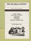 Matchbook Cover - Strathaven Hotel UK England 40 Strike