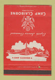 Matchbook Cover - Camp Claiborne LA military WEAR 40 Strike