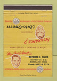 Matchbook Cover - Raymond Silvis Insurance Massillon OH 40 Strike
