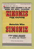 Matchbook Cover - Simoniz Auto Finish Protector 40 Strike