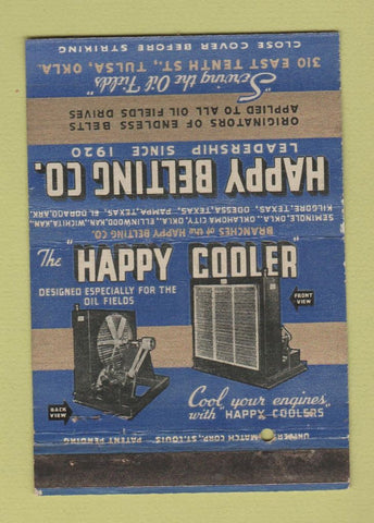Matchbook Cover - Happy Belting Tulsa OK WEAR 40 Strike