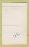 Matchbook Cover - Airedale Boat Club Bingley 40 Strike