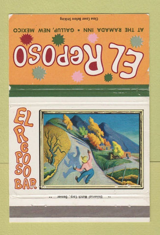 Matchbook Cover - El Reposo Gallup NM WEAR 40 Strike