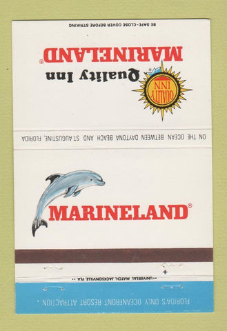 Matchbook Cover - Marineland St Augustine FL 40 Strike