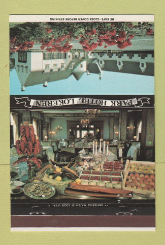 Matchbook Cover - Park Hotel Lokeren 40 Strike