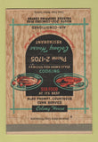 Matchbook Cover - Colony House Restaurant Wilmington DE 40 Strike