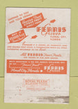Matchbook Cover - Ferris Orange Groves Wheel Floral City FL 40 Strike