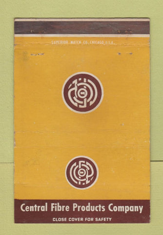 Matchbook Cover - Central Fibre Products 40 Strike