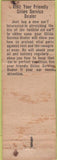 Matchbook Cover - Cities Oil Gas Mauston WI CREASES WORN