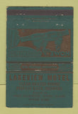 Matchbook Cover - Lakeview Motel West Glocester RI WEAR 40 Strike