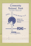 Matchbook Cover - Community National Bank Grand Forks ND 40 Strike