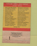 Matchbook Cover - Cleveland Worm Gear OH 40 Strike