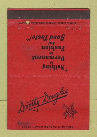 Matchbook Cover - Dorothy Douglas Women's Clothes Denver WEAR 40 Strike