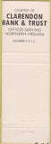 Matchbook Cover - Arlington Hospital Gift Shop Arlington VA peach