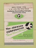 Matchbook Cover - Johnson Three Rivers MI Advance Engineering NYC WEAR 40 Strike