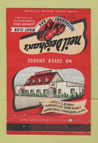 Matchbook Cover - Neil Deighan's Night Club Pennsauken NJ 40 Strike