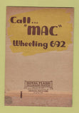 Matchbook Cover - Keller Lumber Wheeling WV 40 Strike