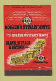 Matchbook Cover - Black Sivalls Bryston Oklahoma City OK WORN 40 Strike