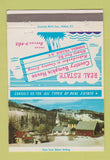 Matchbook Cover Country Bumpkin House Real Estate Fishkill Village NY 40 Strike