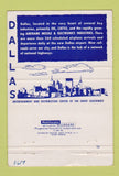 Matchbook Cover - Dallas TX Big D Tourism Convention 40 Strike