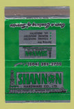 Matchbook Cover - Shannon Hardware Oil Well Morgan City LA 40 Strike