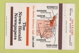 Matchbook Cover - News Herald Newspaper Trenton Wyandotte MI 40 Strike