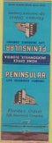 Matchbook Cover - Peninsular Insurance Jacksonville FL