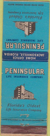Matchbook Cover - Peninsular Insurance Jacksonville FL
