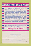 Matchbook Cover - Cleveland Air Taxi OH 40 Strike