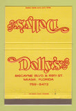 Matchbook Cover - Dolly's Miami FL 40 Strike