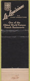 Matchbook Cover - La Louisiane New Orleans LA girlie