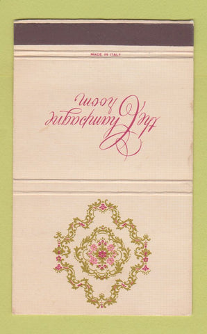 Matchbook Cover - Champagne Room 40 Strike