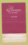 Matchbook Cover - Champagne Room 40 Strike