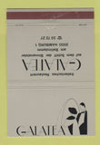 Matchbook Cover - Galatea Hamburg 40 Strike