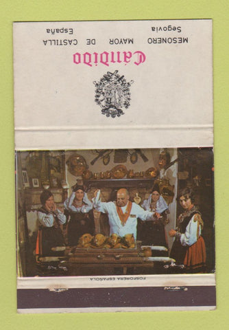 Matchbook Cover - Candido Segovia Spain 40 Strike
