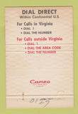 Matchbook Cover - C&P Telephone Company VA 40 Strike