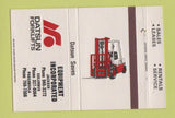 Matchbook Cover - Datsun Forklifts Jackson Columbus Pascagoula MS 40 Strike