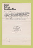 Matchbook Cover - Datsun Forklifts Jackson Columbus Pascagoula MS 40 Strike