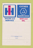 Matchbook Cover - Kenworthy Service oil gas Indianapolis IN Harvester 40 Strike