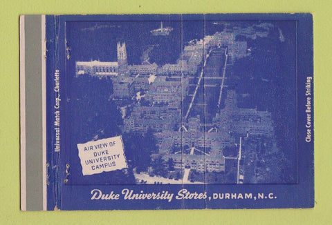 Matchbook Cover - Duke University Stores Durham NC 40 Strike