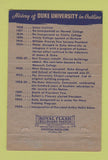 Matchbook Cover - Duke University Stores Durham NC 40 Strike