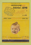 Matchbook Cover - Libby's Baby Foods 15th Anniversary WORN 40 Strike