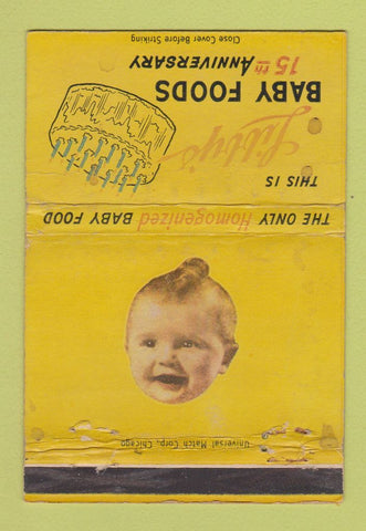 Matchbook Cover - Libby's Baby Foods 15th Anniversary WORN 40 Strike