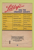 Matchbook Cover - Libby's Baby Foods 15th Anniversary WORN 40 Strike