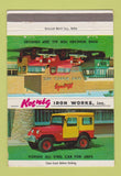 Matchbook Cover - Koenig Iron Works Corbin KY  40 Strike