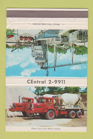Matchbook Cover - Kuert Concrete South Bend IN 40 Strike