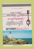 Matchbook Cover - Hay and Peabody Ambulance Portland ME lighthouse 40 Strike